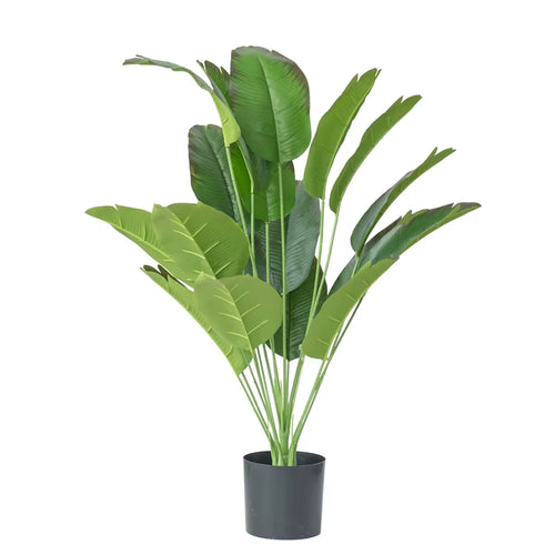 80Cm 18 Forks Tropical Plants Large Artificial Banana Tree Fake Monstera Plastic Palm Tree Leaves for Home Garden Wedding Decor