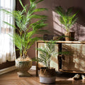 125Cm Large Artificial Palm Tree Tropical Plants Branch Plastic Fake Leaves Green Monstera for Home Garden Room Decor