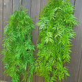 80-105Cm Artificial Hanging Plants Tropical Bamboo Leaf Vines Fake Grass Vine Plastic Willow Leaves Wall for Garden Home Decor