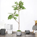 110Cm Large Artificial Plants Fake Lacquer Tree Branch Plastic Varnish Leaves Tall Green Landscape for Home Garden Outdoor Decor