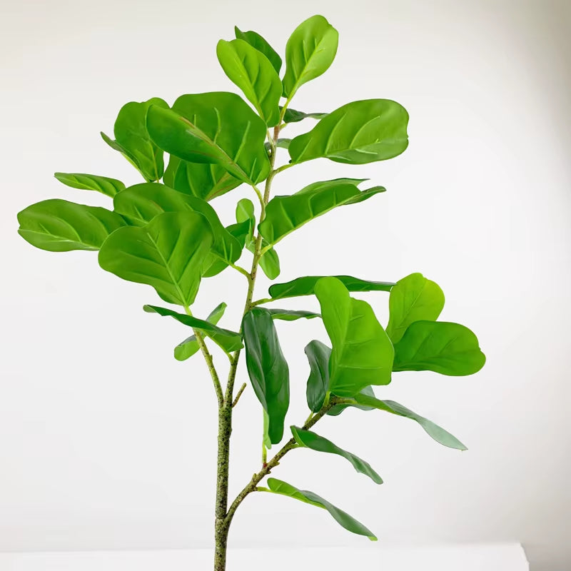 122Cm Tropical Tree Large Artificial Ficus Plants Branches Plastic Fake Leafs Green Banyan Tree for Home Garden Room Shop Decor