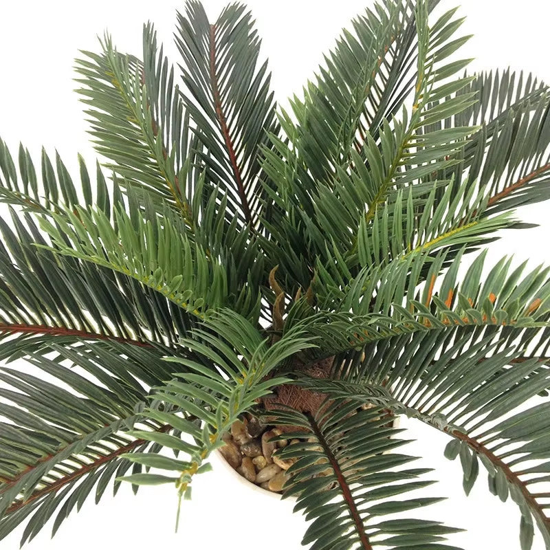 45Cm Artificial Palm Tree Tropical Plants Plastic Palm Leaves Green Monstera Fake Coconut Leafs for Home Office Wedding Decor